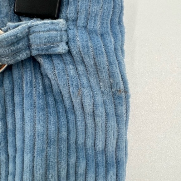Assembly New York Baby Blue Corduroy Metal Hardware Clasp Mini Skirt - Picture 5 of 8